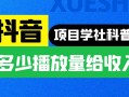 抖音播放量高的視頻給收益嗎？多少播放量有收入？